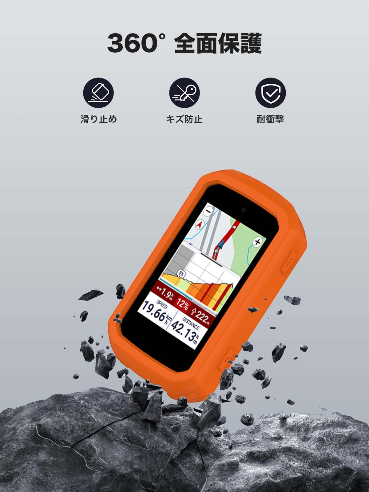 Amazon.co.jp: GARMIN Edge 850 / Edge 550 用 ケース カバー